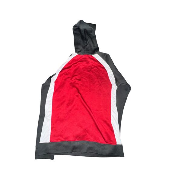 Nike Performance Long Sleeve Shirt Women's Size L 14-16 Red White Black Hooded - Picture 4 of 6